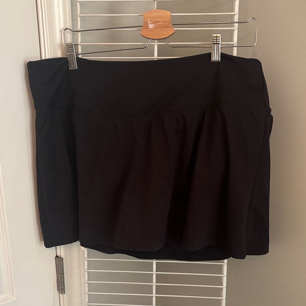 all in motion Black Women's Athletic Skort with Flared Hem